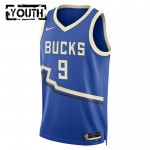 Milwaukee Bucks Trikot Bobby Portis JR Nike 2024-25 City Edition Blau Swingman - Kinder